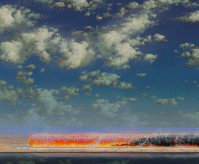 Heat Line and Haze - Tim Storrier (View All Paintings) 